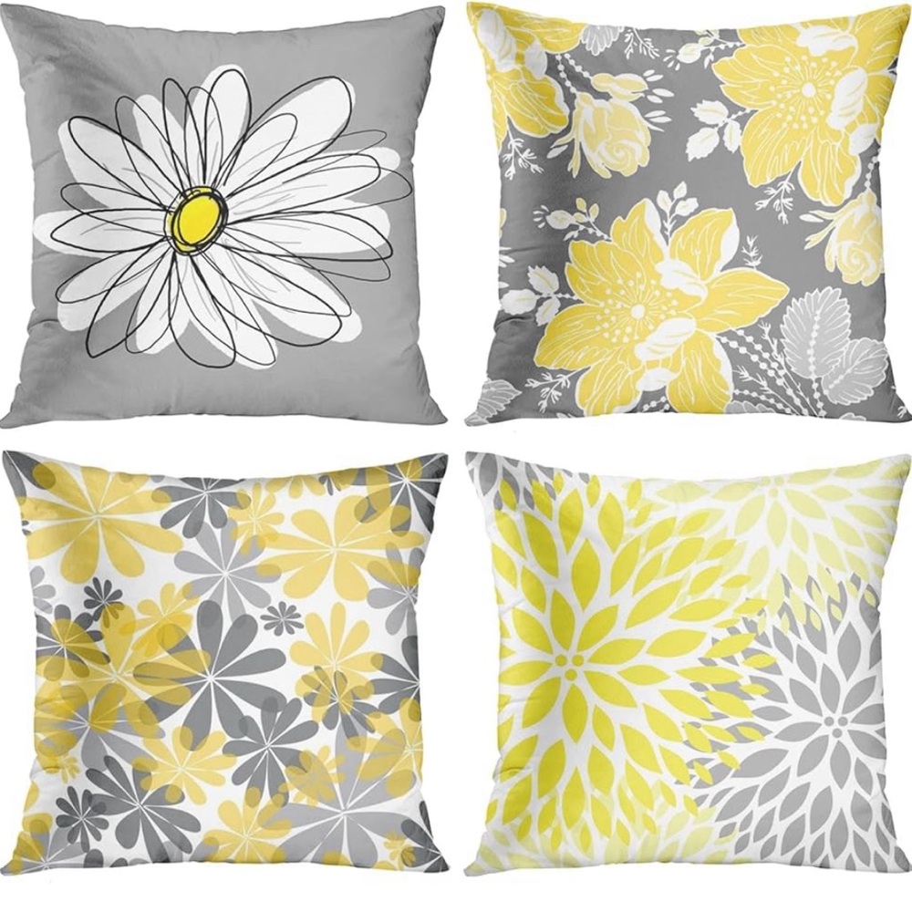 Emvency Set of 4 Throw  Covers for pillows